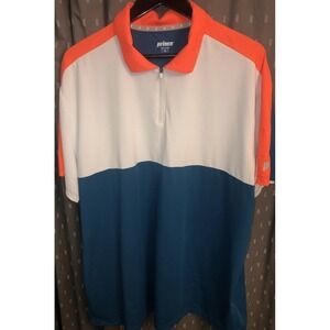 Prince Mens Performance Tri Color Tennis/Pickleball Polo Shirt Size XL  NWOT